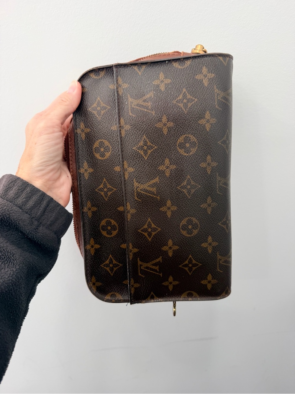 Louis Vuitton Monogram Canvas Toiletry Pouch in Brown